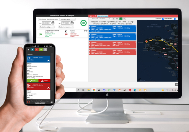 Logiciel transport Cargo-tms et son application mobile conducteur à partir de 49,90€HT par mois