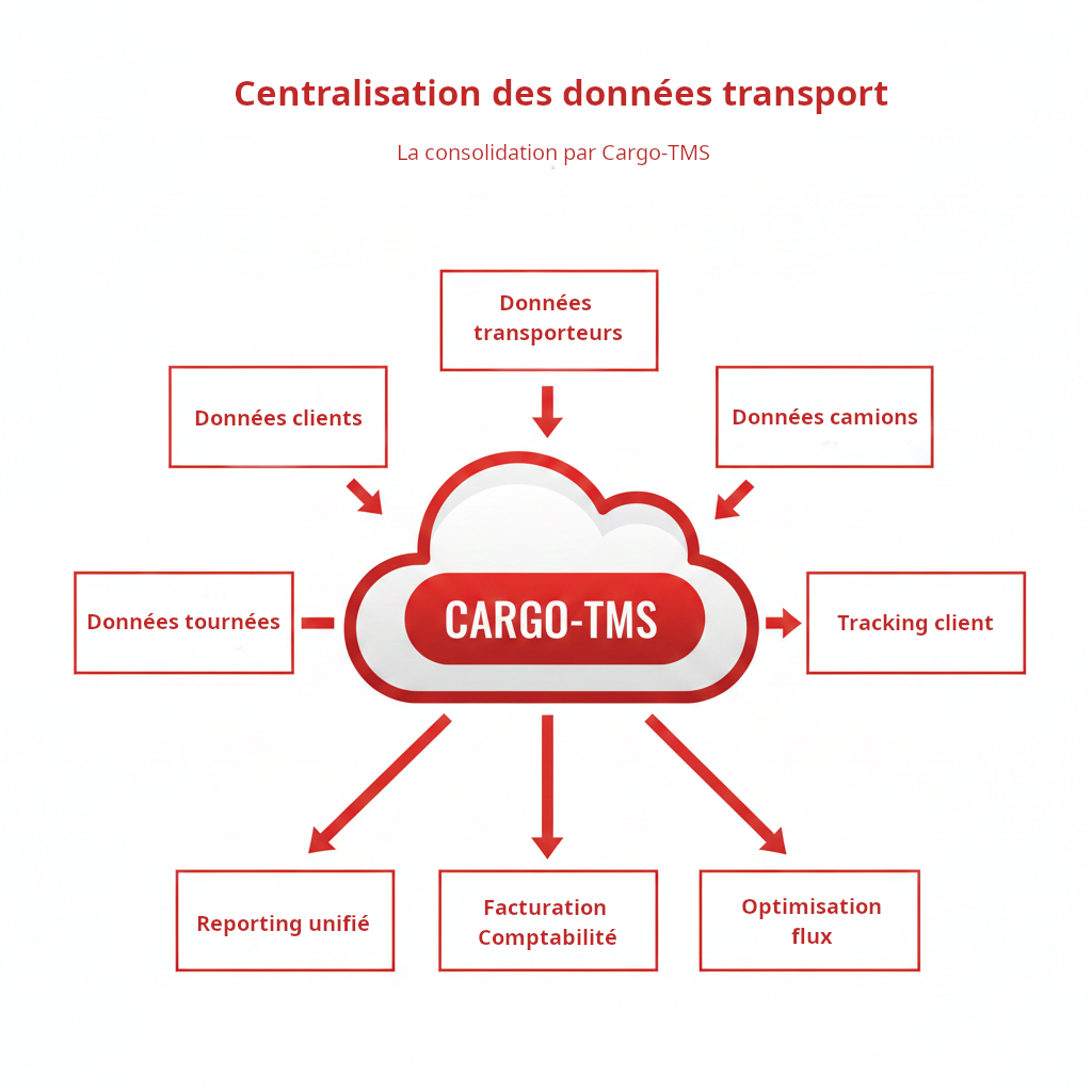 Schéma centralisation des données transport dans le Cloud